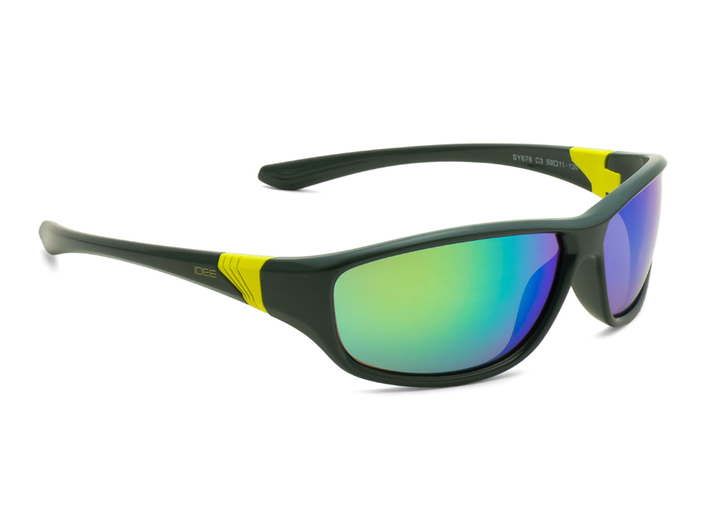 IDEE Young Y676 Boys Rectangular Sunglasses for Kids