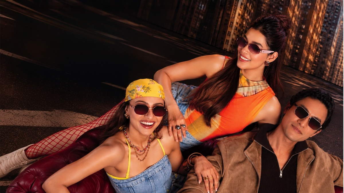 Three friends wearing IDEE sunglasses