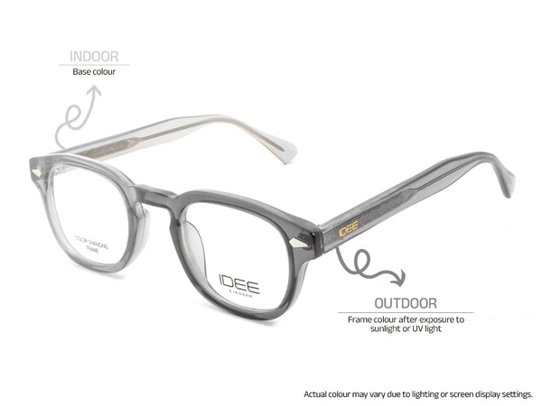 IDEE 2309 Unisex Square Photochromatic Color Changing Frames