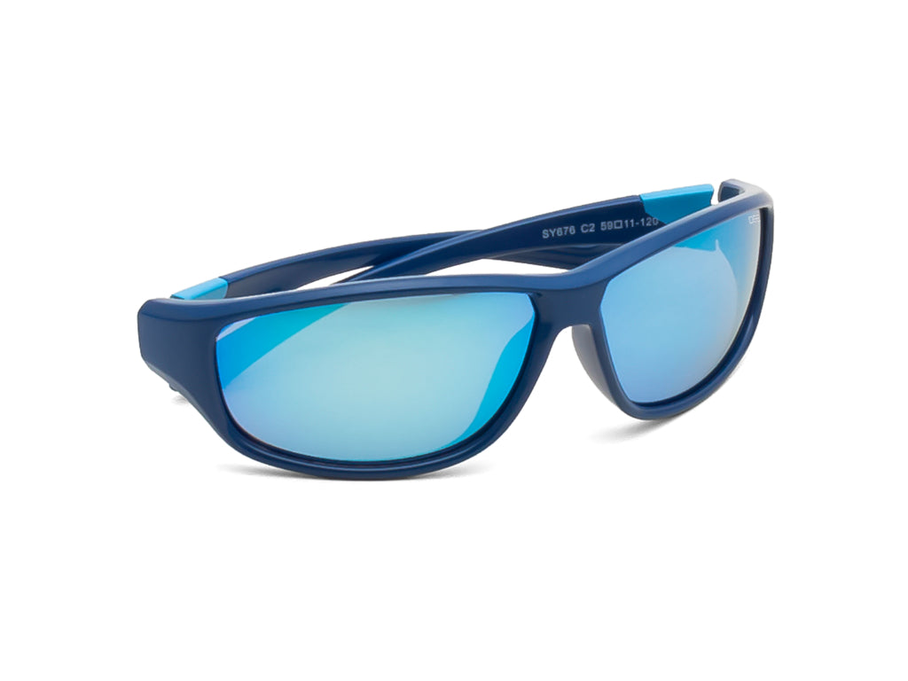 IDEE Young Y676 Boys Rectangular Sunglasses for Kids