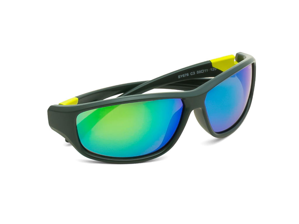 IDEE Young Y676 Boys Rectangular Sunglasses for Kids