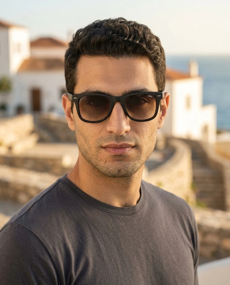 Man wearing new IDEE sunglasses